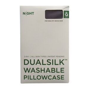 NIGHT Reversible Silk Pillowcase: 100% Mulberry Silk, 100% Eucalyptus